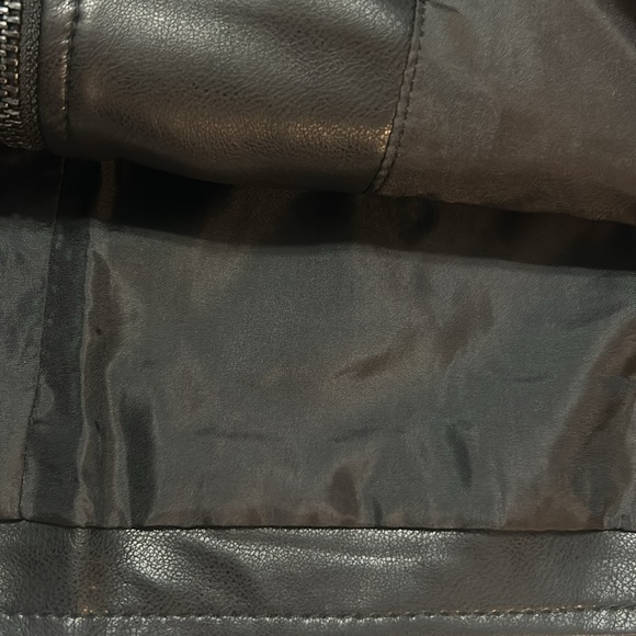 NWT Kenneth Cole Faux Leather Jacket black size M, L - Picture 8 of 12